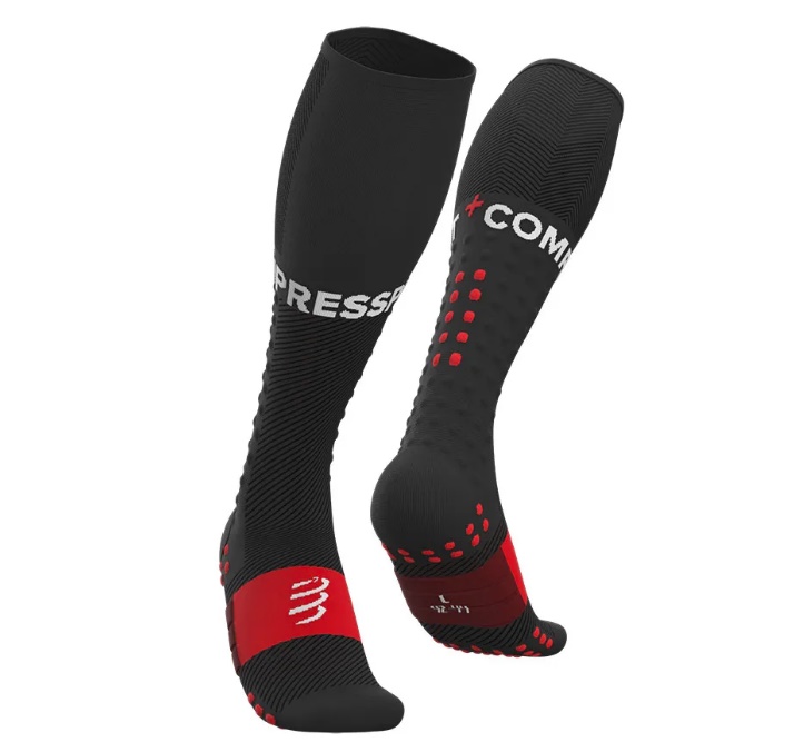 Compressport ponožky FULL SOCKS RUN black Velikost: T1