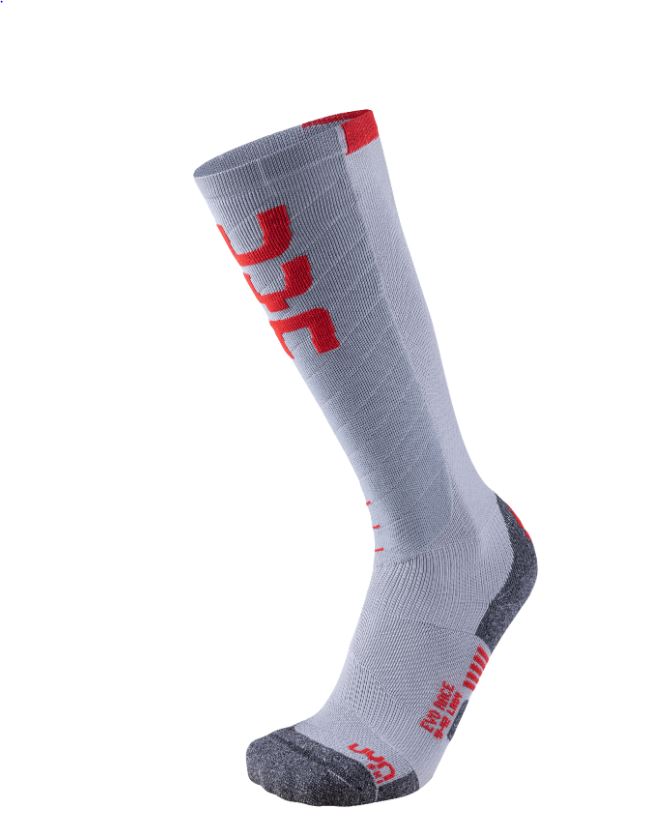 Levně Uyn ponožky Lady Ski Evo Race Socks grey/red