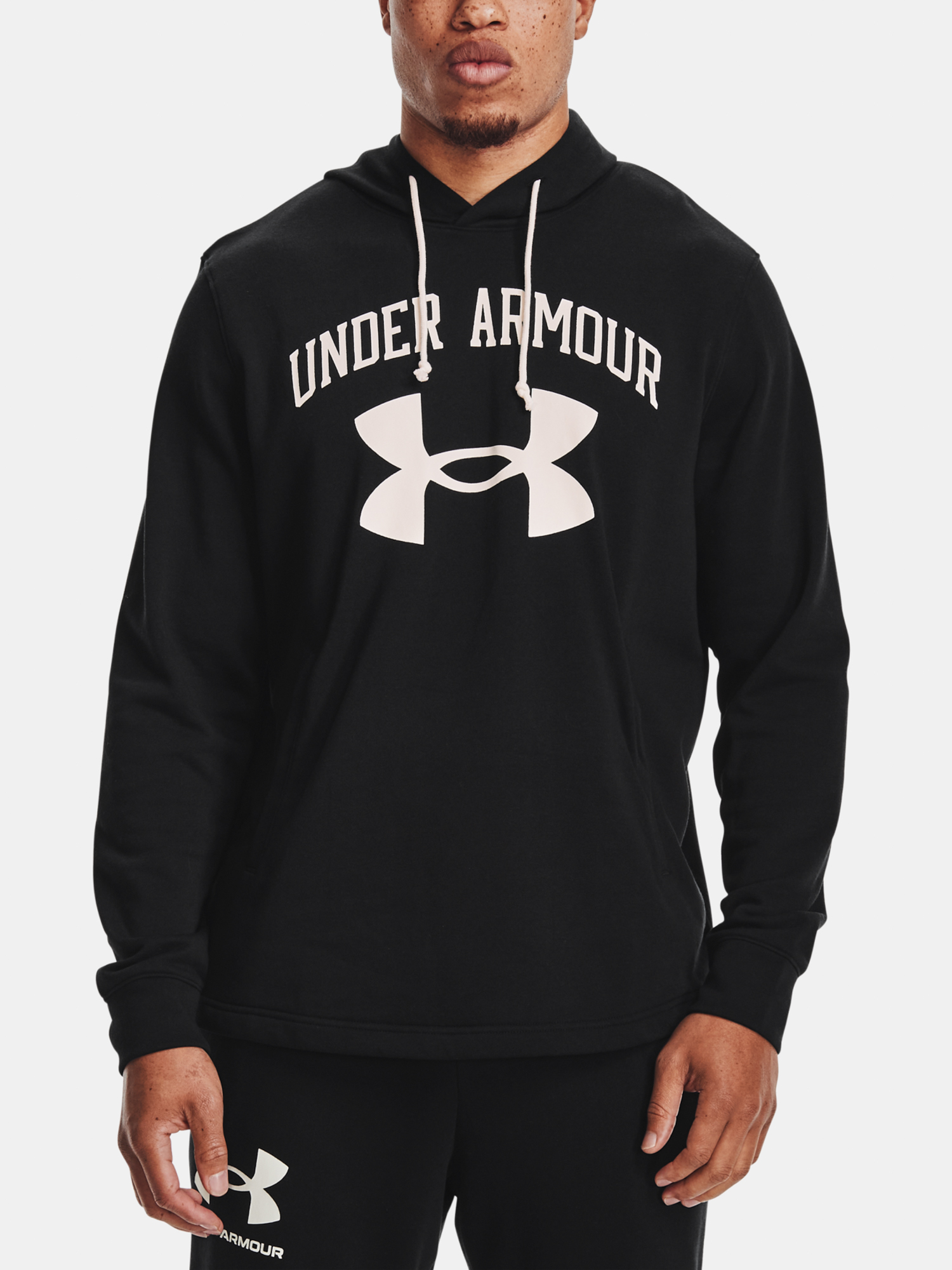 Under Armour mikina Rival Terry Big Logo black Velikost: M
