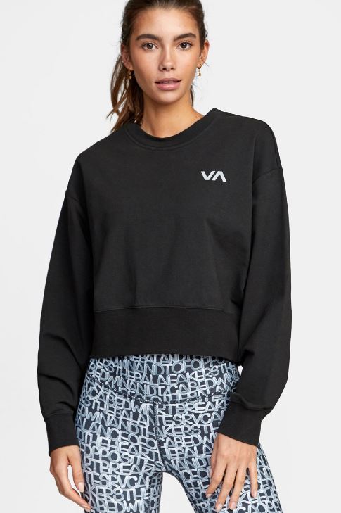 Levně RVCA mikina Fashion Crew black