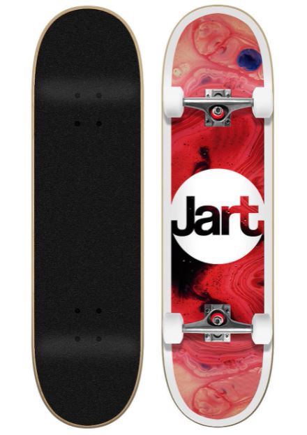 Levně Jart skateboard Tie Dye 7.87”x31.6” Complete red