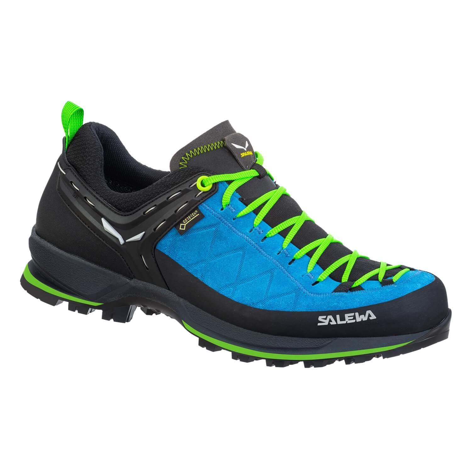 Salewa obuv Mtn Trainer 2 Gtx blue danube fluo green Velikost: 9.5