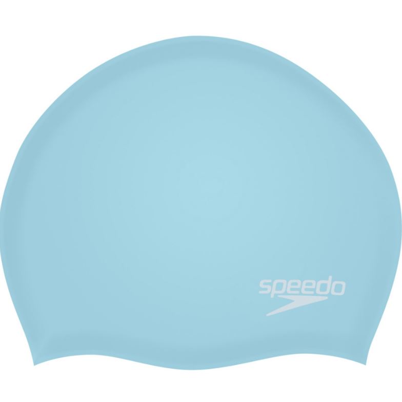 Levně Speedo čepice Plain Moulded Silicone Cap light blue