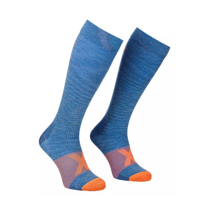 Ortovox ponožky Tour Compression Long Socks M safety blue Velikost: 39-41