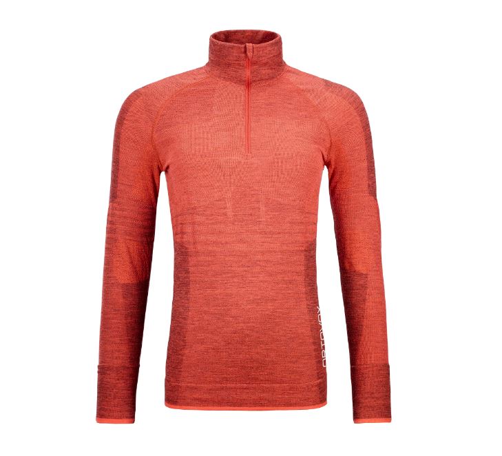 Ortovox tričko 230 Competition Zip Neck coral Velikost: S