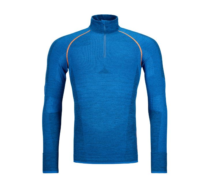 Ortovox tričko 230 Competition Zip Neck M just blue Velikost: L