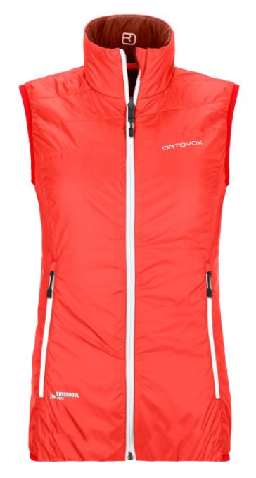 Ortovox vesta Swisswool Piz Grisch Vest W coral Velikost: S