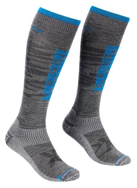 Ortovox ponožky Ski Compression Long Socks grey blend Velikost: 45-47