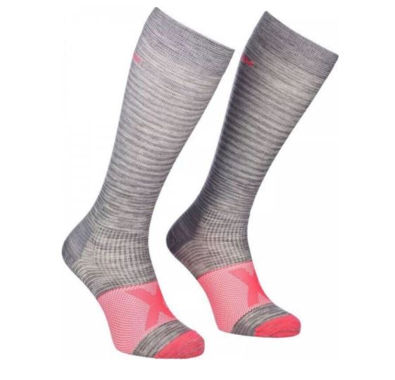 Ortovox ponožky Tour Compression Socks W grey blend Velikost: 39-41