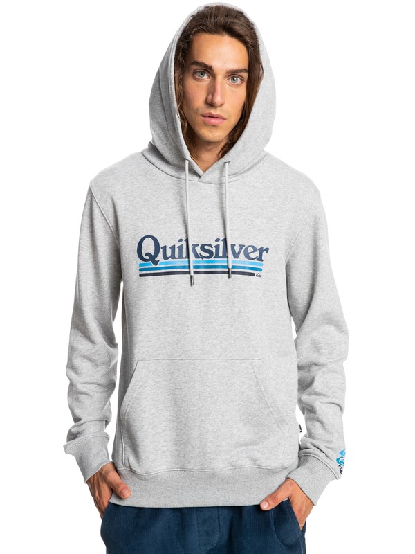 Levně Quiksilver mikina On The Line Hood athletic heather