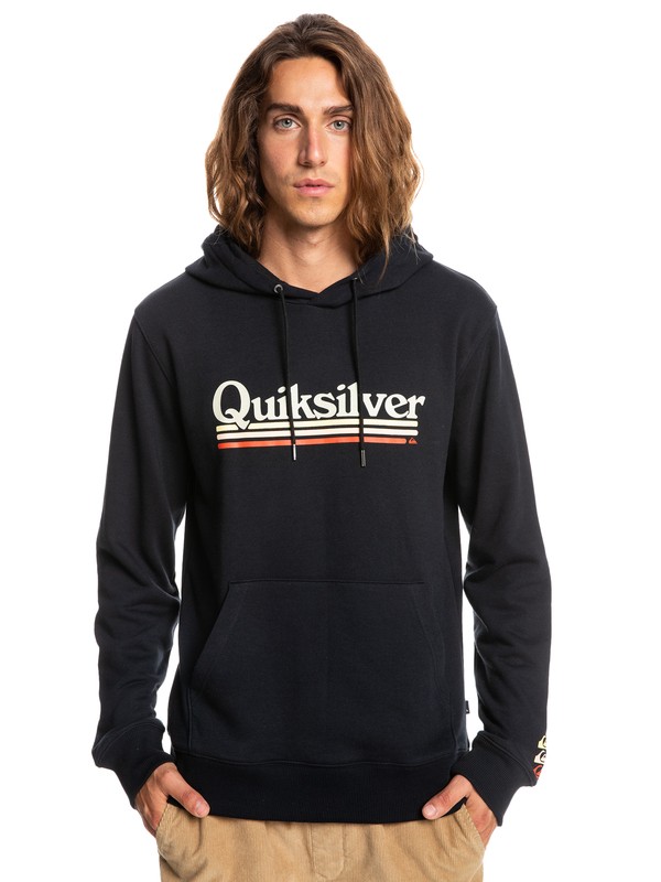 Levně Quiksilver mikina On The Line Hood black