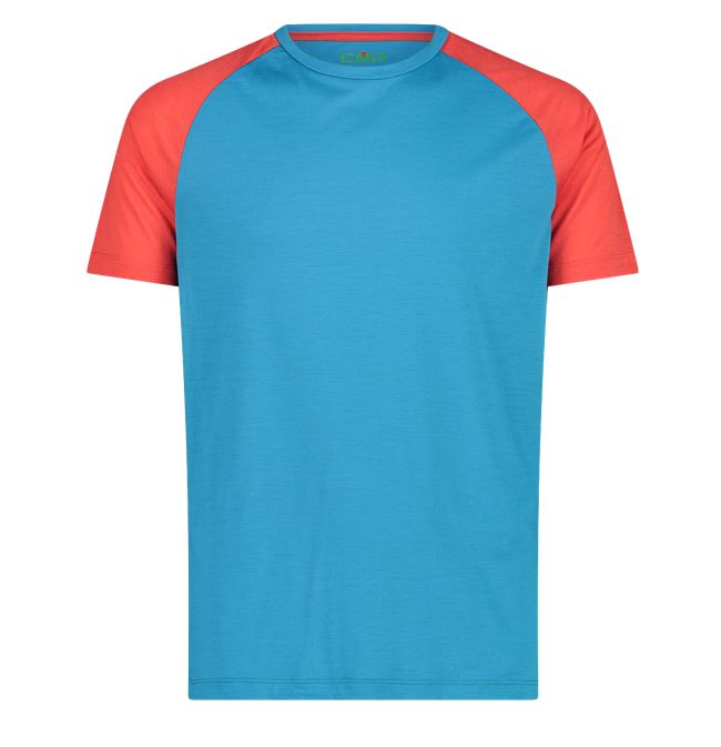 CMP tričko Man T-Shirt blue/orange Velikost: 48