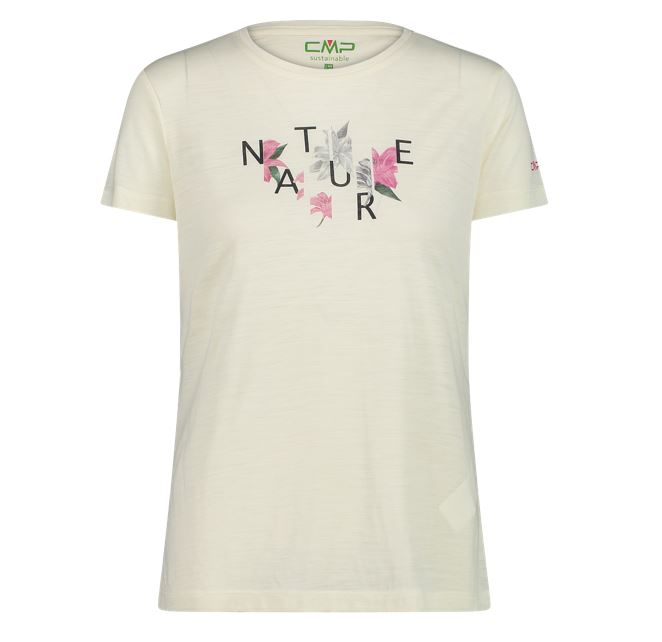 CMP tričko Woman T-Shirt white Velikost: 34