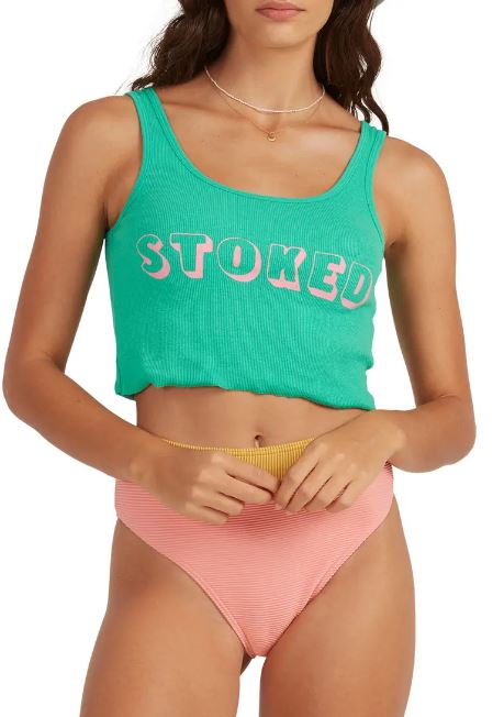 Billabong nátělník Forever Stoked Tank tropical green Velikost: M