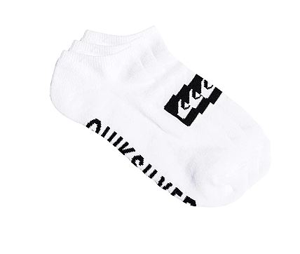 Levně Quiksilver ponožky 3 Ankle Pack white