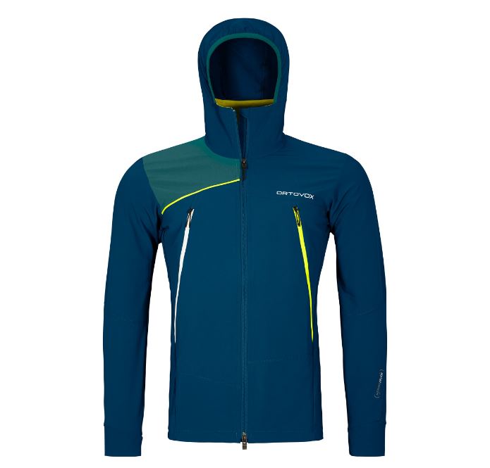 Ortovox bunda Pala Hooded Jacket petrol blue Velikost: L