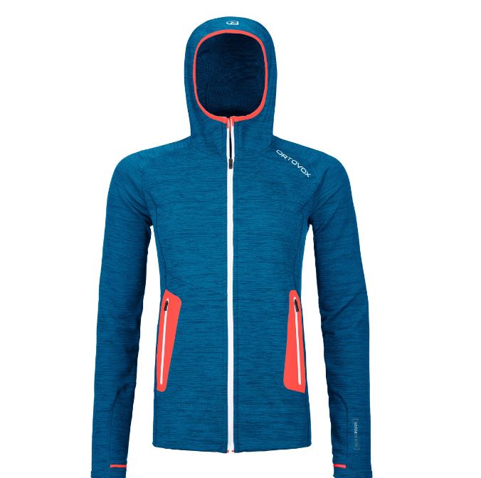 Ortovox mikina W's Fleece Light Hoody heritage blue blend Velikost: L