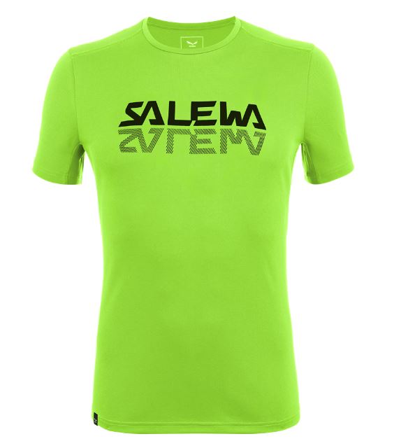 Salewa tričko Sporty Graphic Dry M S/S Tee pale frog Velikost: 2XL