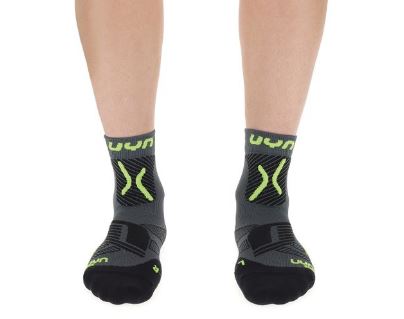 UYN ponožky Cycling Mtb Man anthracite yellow fluo Velikost: 45-47