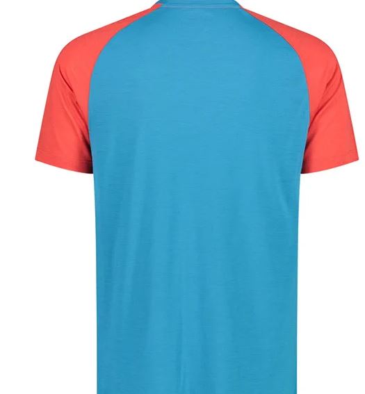 CMP tričko Man T-Shirt blue orange Velikost: 48