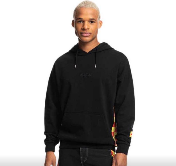 Quiksilver mikina Surfer Boy Checker Hoodie black Velikost: M