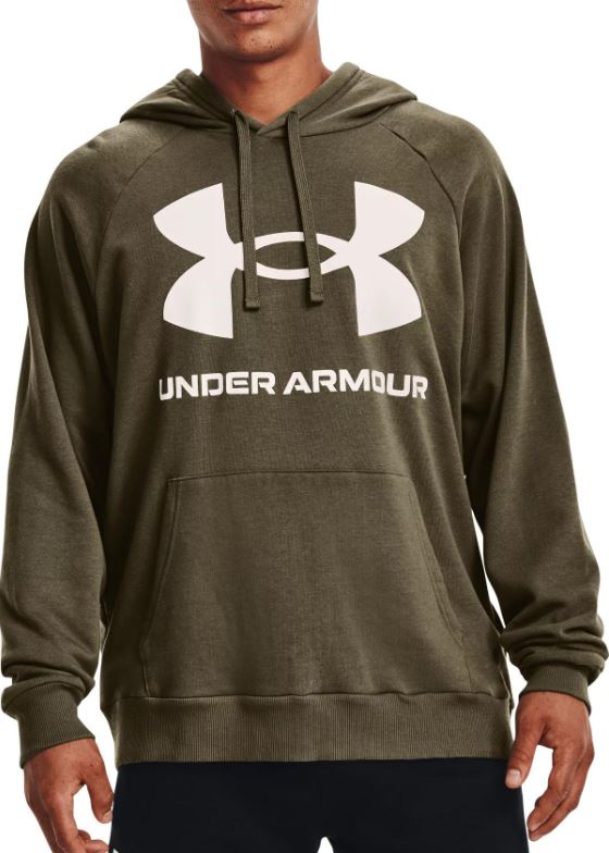 Under Armour mikina Rival Fleece Big Logo Hoodie green Velikost: XL