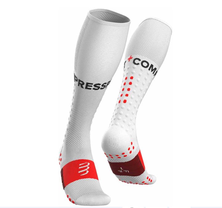 Levně Compressport ponožky Full Socks Run white