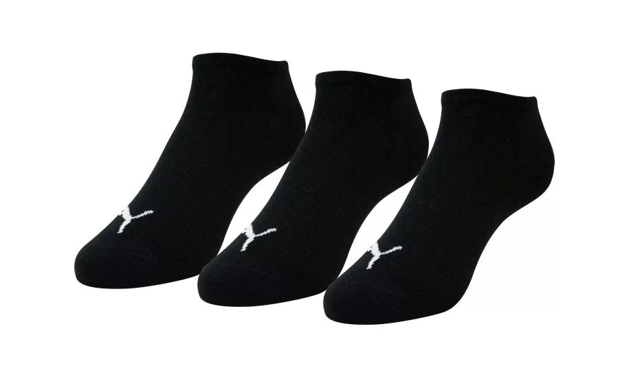 Puma ponožky Sneaker Plain 3P black Velikost: 39-42