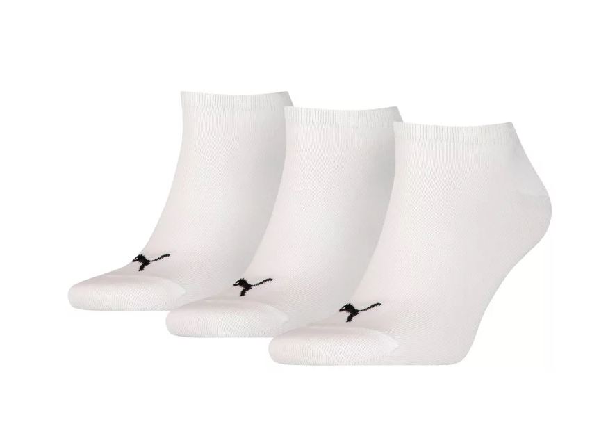 Puma ponožky Sneaker Plain 3P white Velikost: 43-46