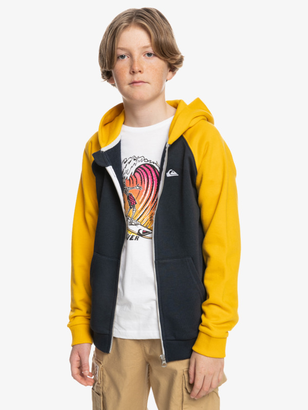 Quiksilver mikina Easy Day Zip Youth golden rod Velikost: 8