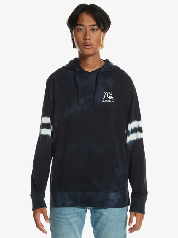 Quiksilver mikina Engineered Tie Dye Hoodie insignia blue Velikost: L