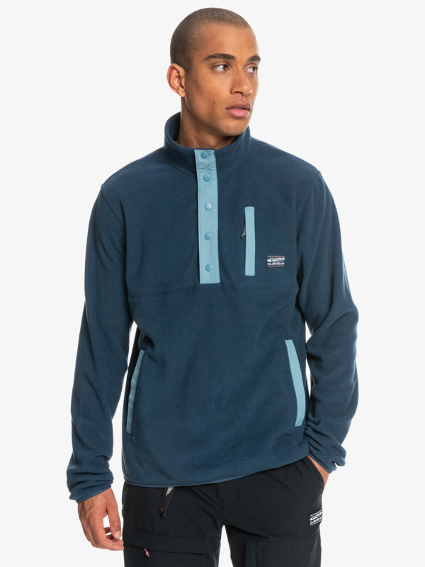 Quiksilver mikina No Destination 2 Half Snap insignia blue Velikost: XL