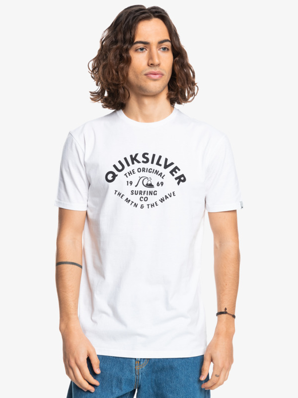 Quiksilver tričko Script Talk Front SS white Velikost: XXL