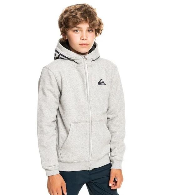 Quiksilver mikina Best Wave Sherpa Youth light grey Velikost: 10