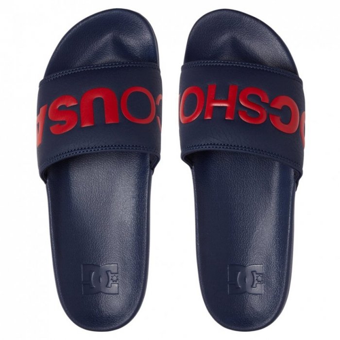 DC pantofle DC SLIDE navy red Velikost: 6
