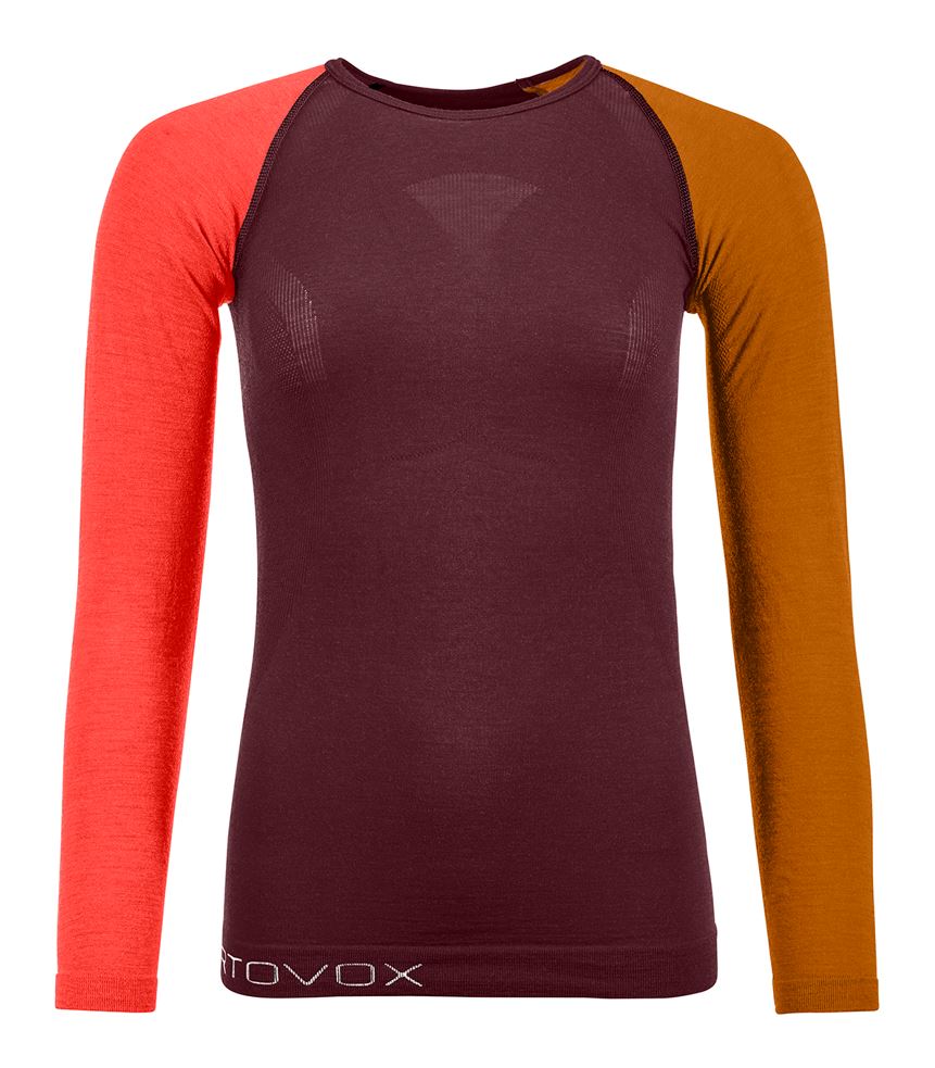 Ortovox tričko 120 Comp Light Long Sleeve W winetasting Velikost: XS