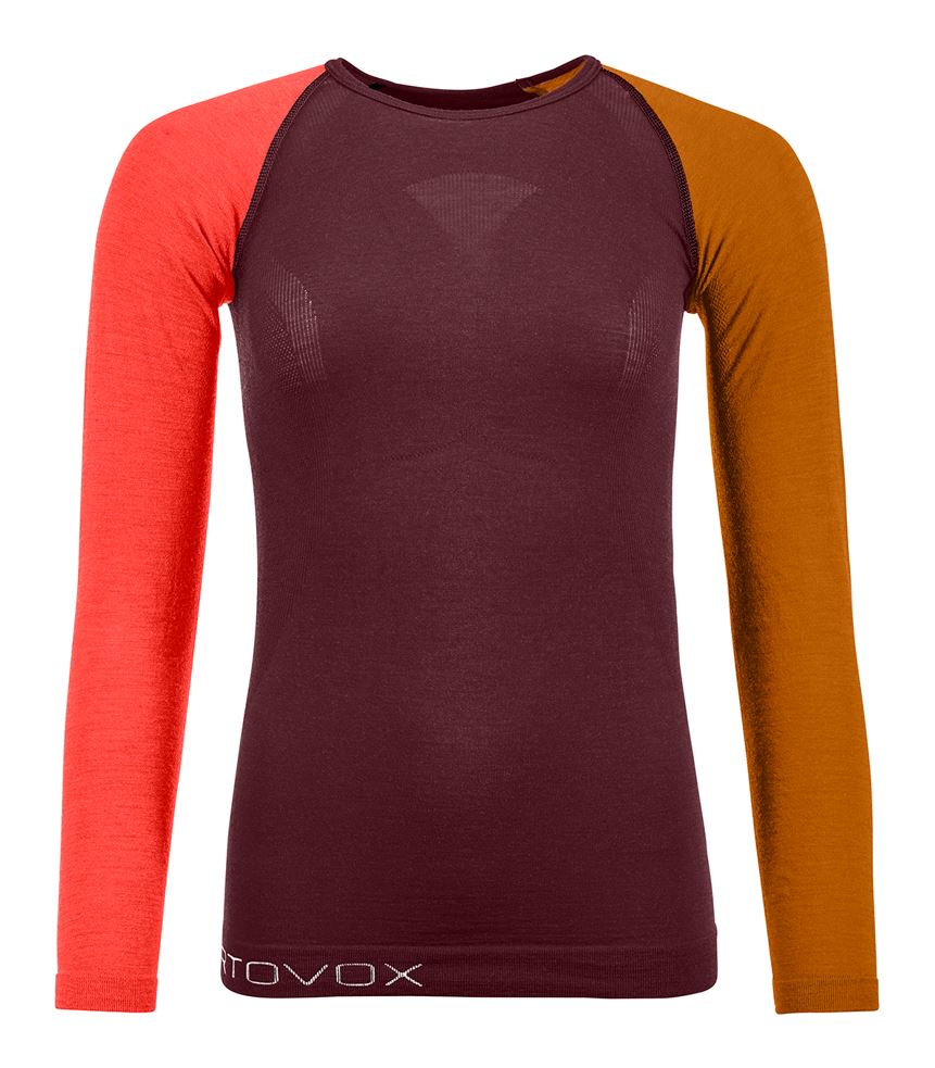 Levně Ortovox tričko 120 Comp Light Long Sleeve W winetasting