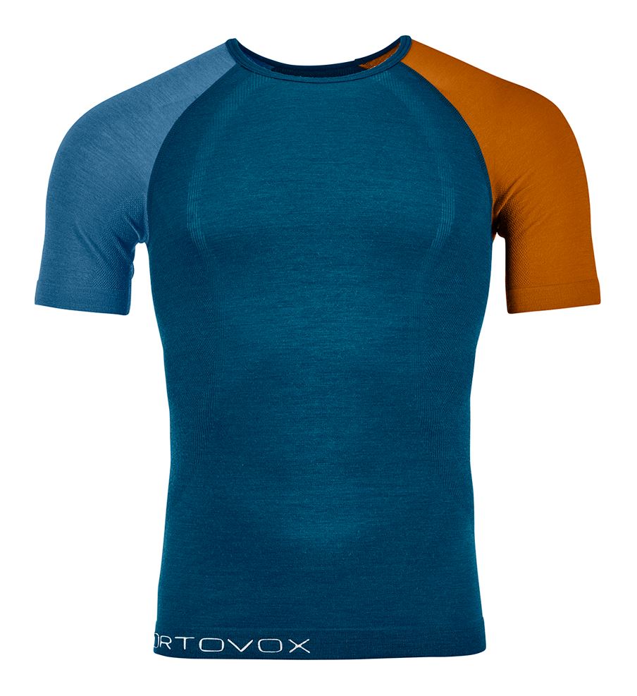 Ortovox tričko 120 Comp Light Short Sleeve M petrol blue Velikost: M