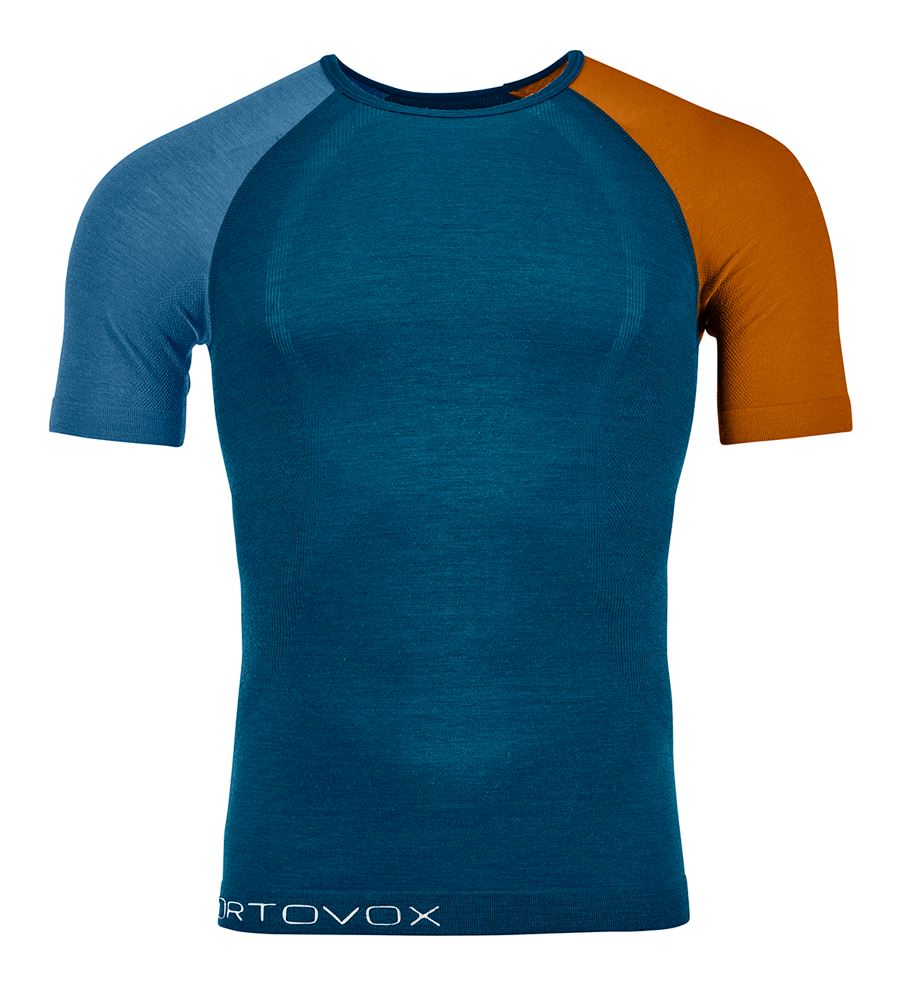 Ortovox tričko 120 Comp Light Short Sleeve M petrol blue Velikost: L