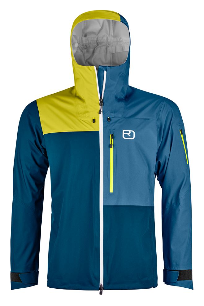 Ortovox bunda 3L Ortler Jacket M petrol blue Velikost: XXL