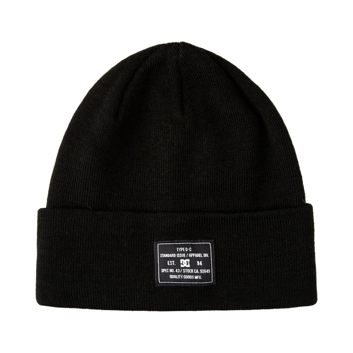 Dc čepice Label Beanie black Velikost: UNI