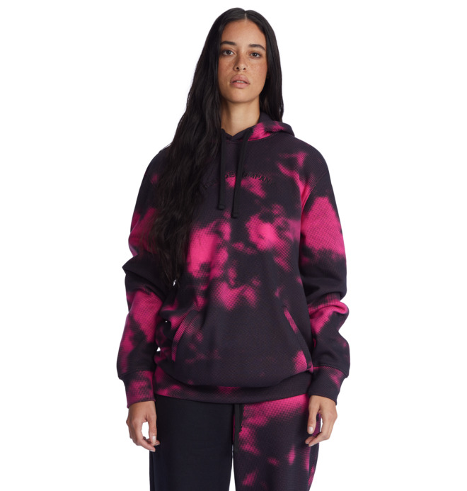 Levně DC mikina Cloudy Hoodie black fuchsia