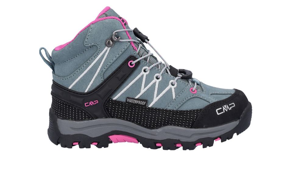CMP obuv Kids Rigel Mid Trekking Shoe Wp mineral green/purple fluo Velikost: 35