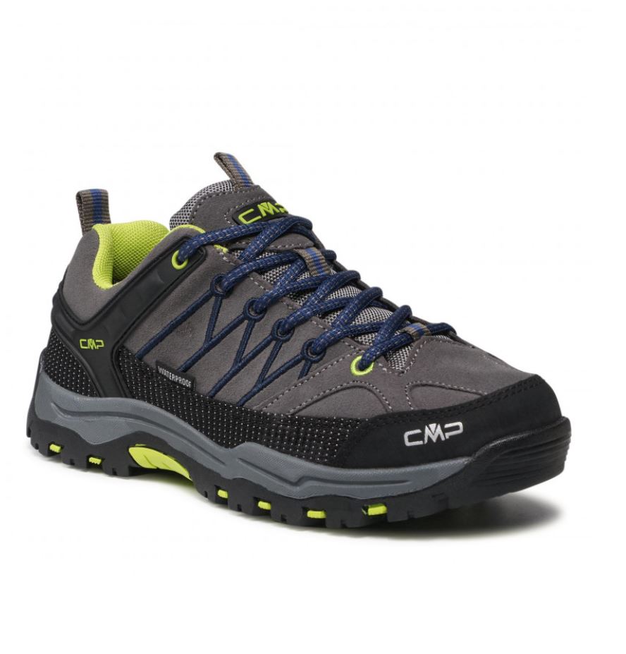 Levně CMP obuv Kids Rigel Low Trekking Shoes Wp graffite/marine