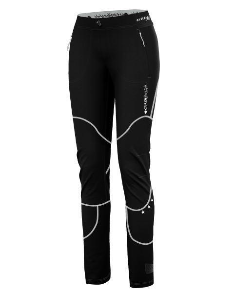 Levně Crazy Idea kalhoty Pant Oxygen black/white