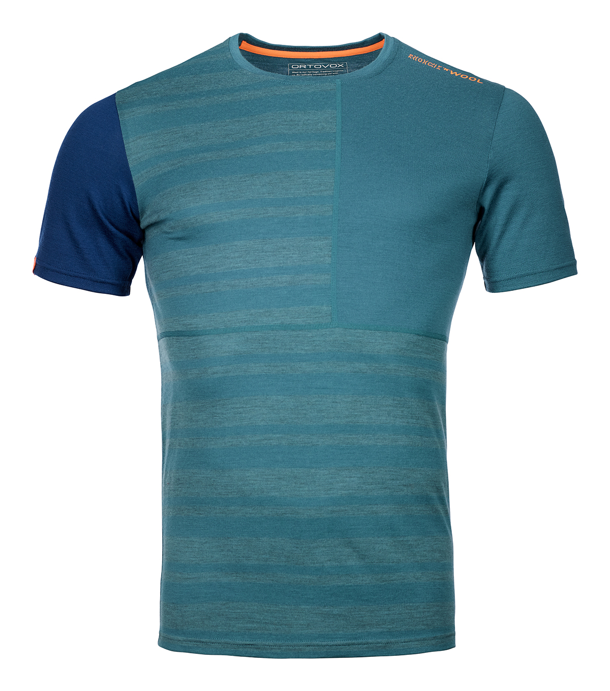 ORTOVOX Ortovx tričko 185 Rock'N'Wool Short Sleeve M pacific green Velikost: L