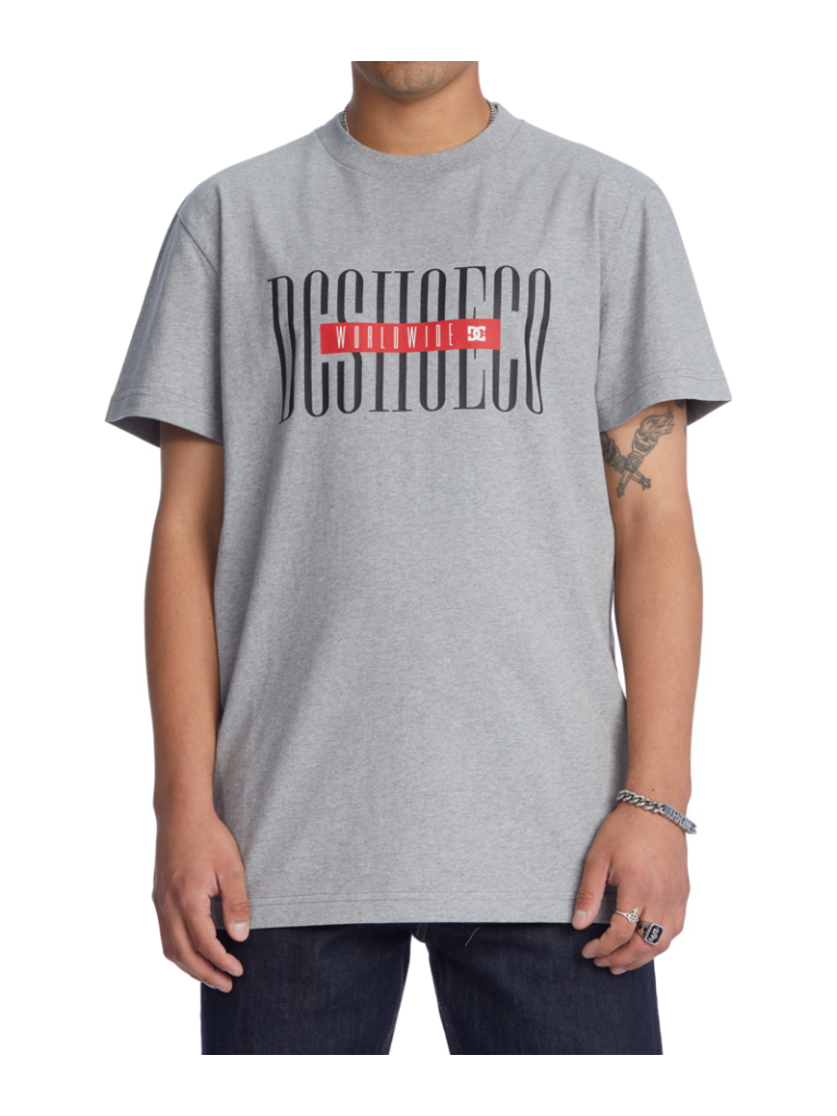 DC tričko Massive Ts heather grey Velikost: XXL