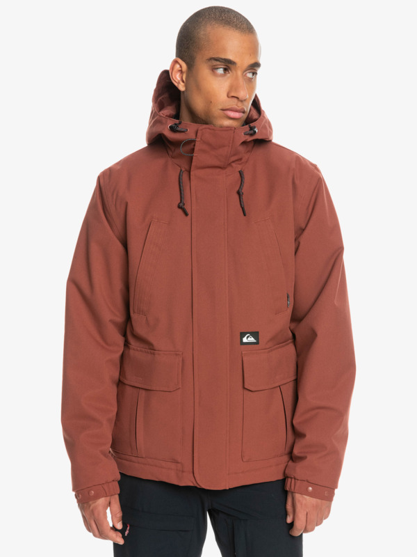 Levně Quiksilver bunda Futur Arris mahogany