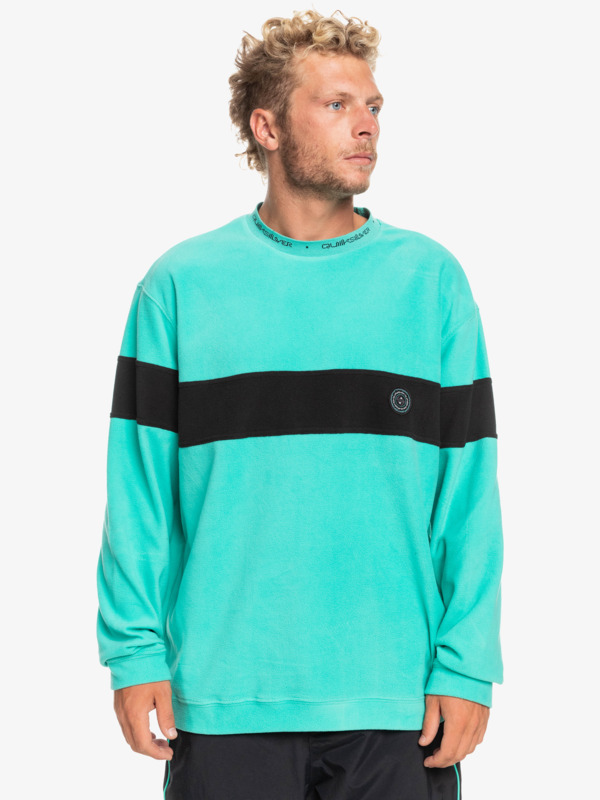 Quiksilver mikina Flame On Fleece pool green Velikost: L