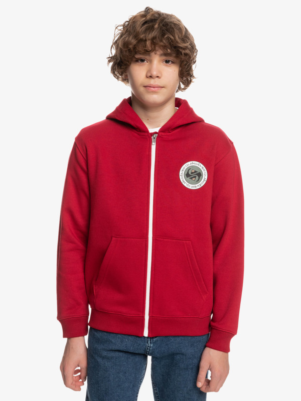 Quiksilver mikina Shadow Groove Zip Youth chili pepper Velikost: 8
